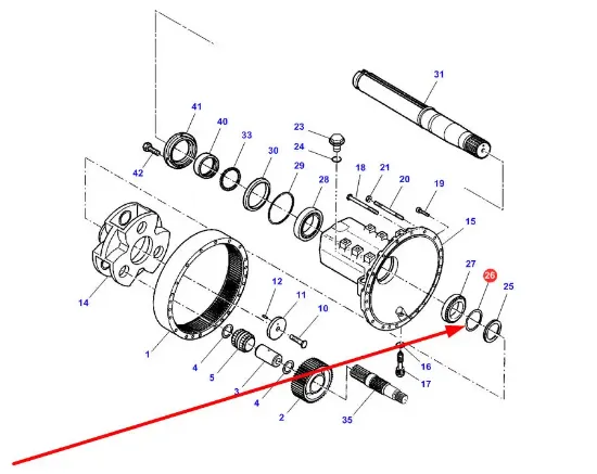 Slika Final drive spacer X534781500000