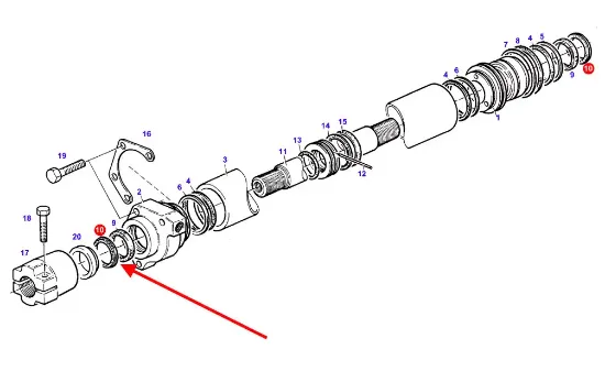 Slika Steering seal ring X540412601000