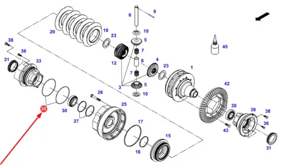 Slika Bearing housing o-ring X549009366000