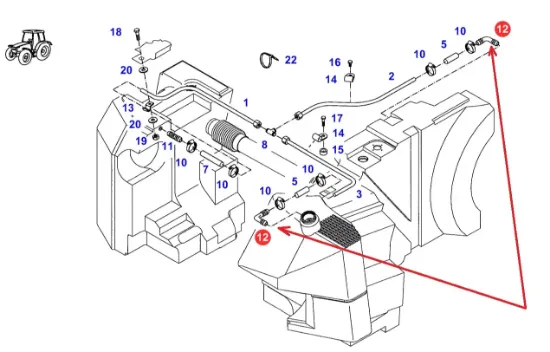 Slika Fuel line elbow X590397500000