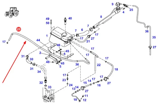 Slika Expansion tank hose X591105500950