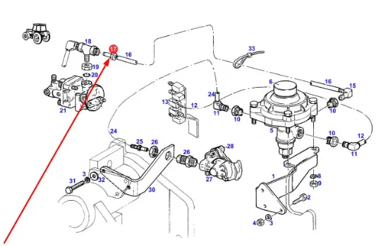 Slika Brake air system connector X596301900000