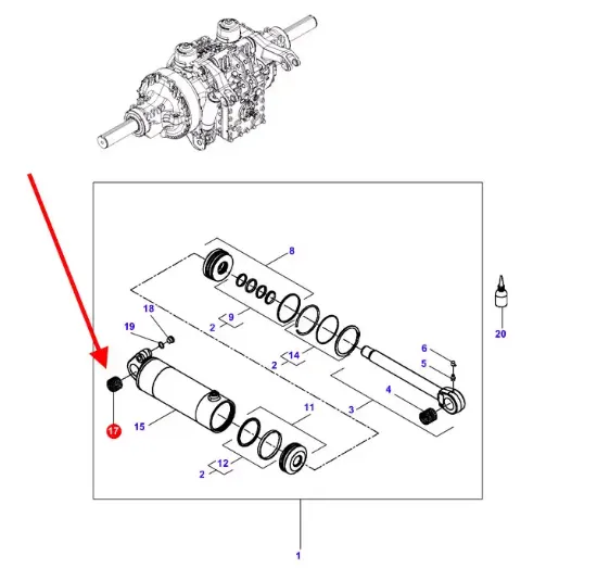 Slika Rear linkage cylinder bushing X605018000000