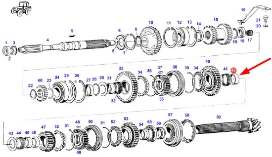 Slika AGCO X607305302000 gearbox ball bearing