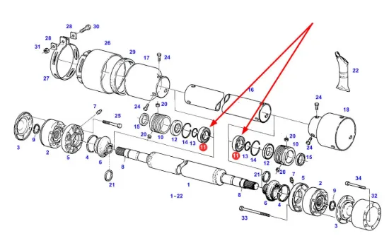 Slika AGCO X607305601000 ball bearing