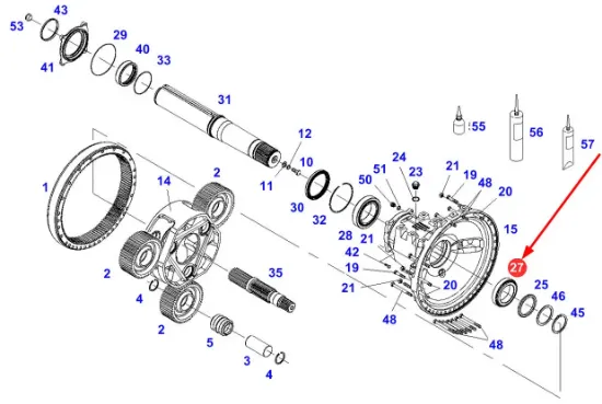 Slika Rear axle tapered bearing X619046400001