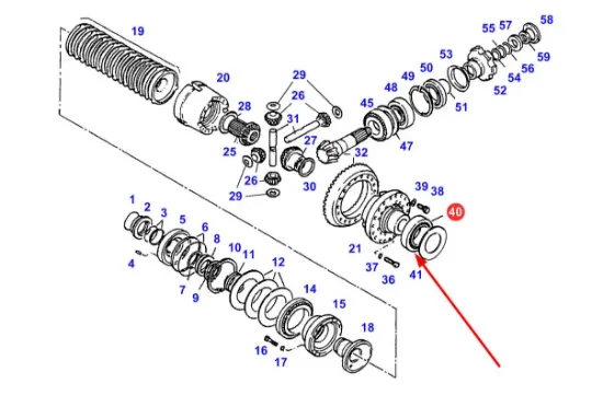 Slika Differential taper roller bearing X619070400005