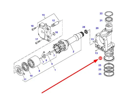 Slika Hydraulic pump roller bearing X622348100000