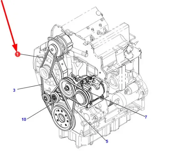 Slika V-belt AVX10 x 685 la X696616102000