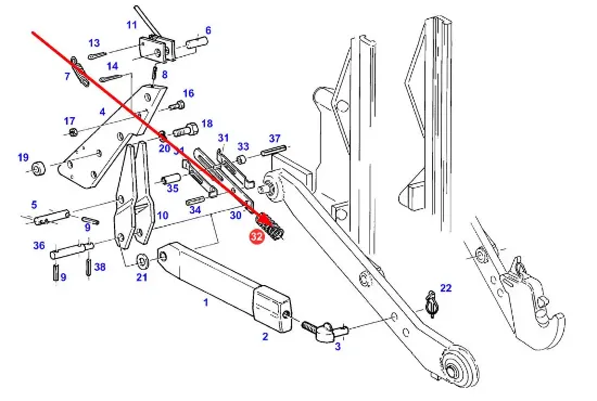 Slika Rear linkage spring X699320501000