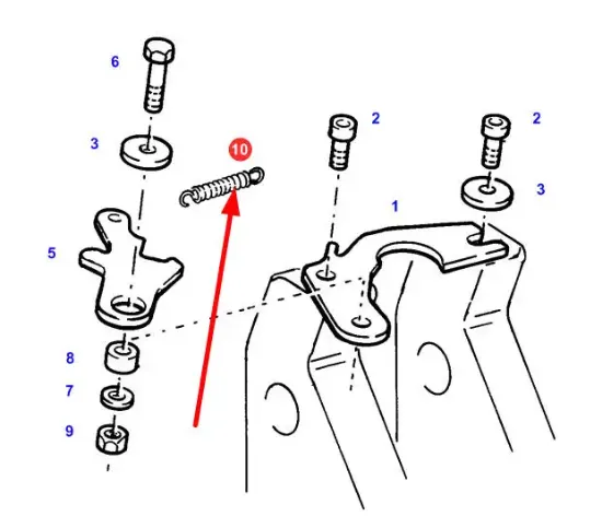 Slika AGCO X699405700000 Extension Spring