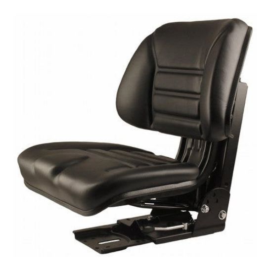 Slika Seat Assembly Low Back Vinyl Black fits Massey Ferguson 135 265 fits Kubota 3A011-85010 3A211-85010 fits David Brown fits Hesston fits Belarus