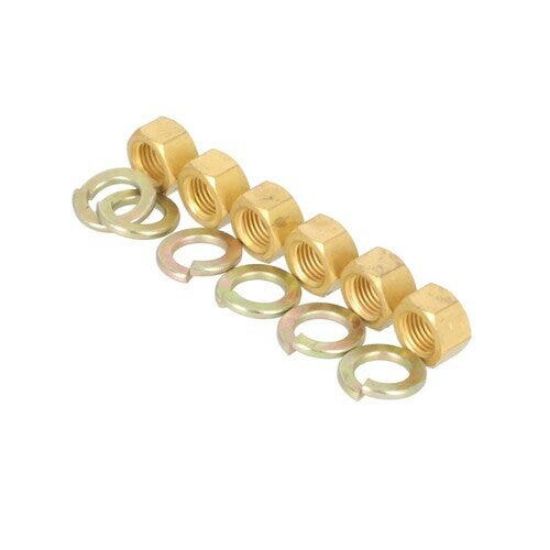 Slika Brass Manifold Nut Kit fits Case 25-117 fits Massey Ferguson 915003 fits Ford 8N 2000 4000 2000 4000 34673SB fits Oliver 9174746