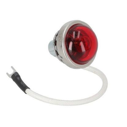 Slika Lens Assembly - 12V Red Dot Jewel Round Cockshutt fits International H M Super M 544311R1 fits Case fits Minneapolis Moline fits CockShutt / CO OP
